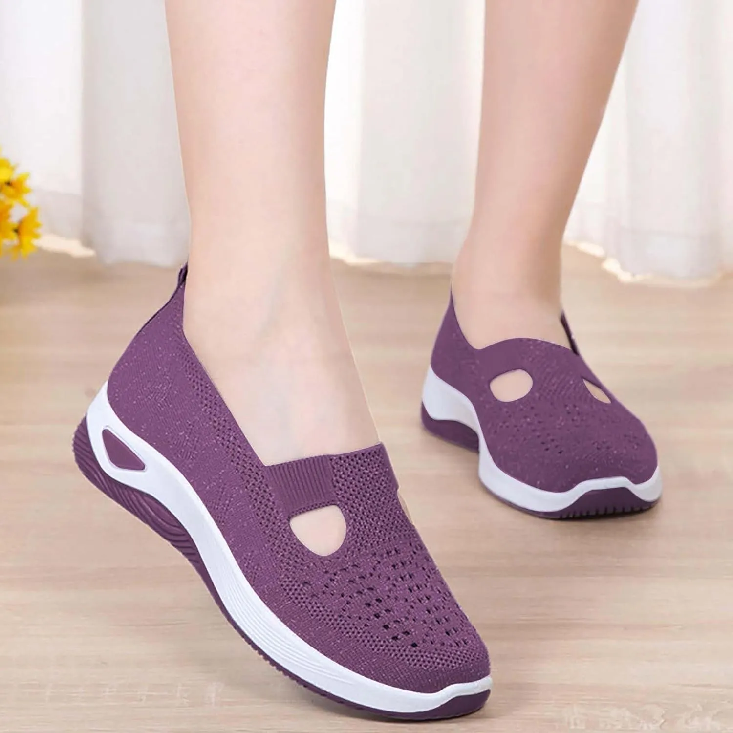 Women's Woven Orthopedic Breathable Soft Shoes Tennis Shoes Men Winter Casual Dress Shoes Women's Fashion Sneakers Brown Tennis Shoe Trainers Shoe