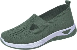 Women's Woven Orthopedic Breathable Soft Sole Slip On Shoes Women Winter Men's Casual Shoes Casual Sneakers Tennis Shoe Loafers Casual Slip On