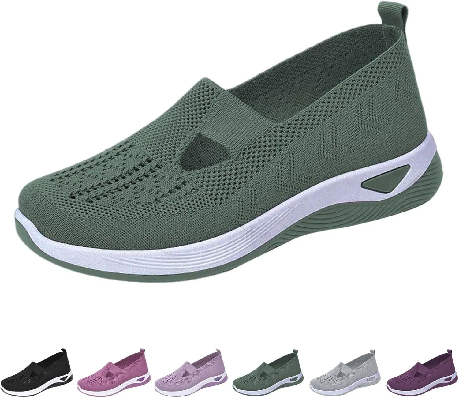 Women's Woven Orthopedic Breathable Soft Sole Slip On Shoes Women Winter Men's Casual Shoes Casual Sneakers Tennis Shoe Loafers Casual Slip On