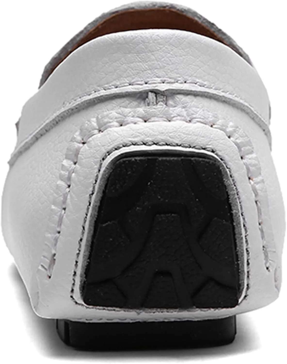 WUIWUIYU Men's Leather Loafers Casual Slip Ons Soft Penny Loafers Walking Driving Boat Shoes