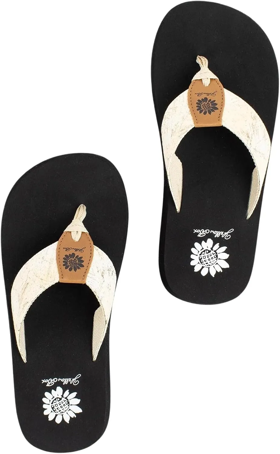 Yellow Box Women's Frinna Flip Flop Sandal, Platform Height 0.75 inch, Heel 1 inch, Cute & Comfortable