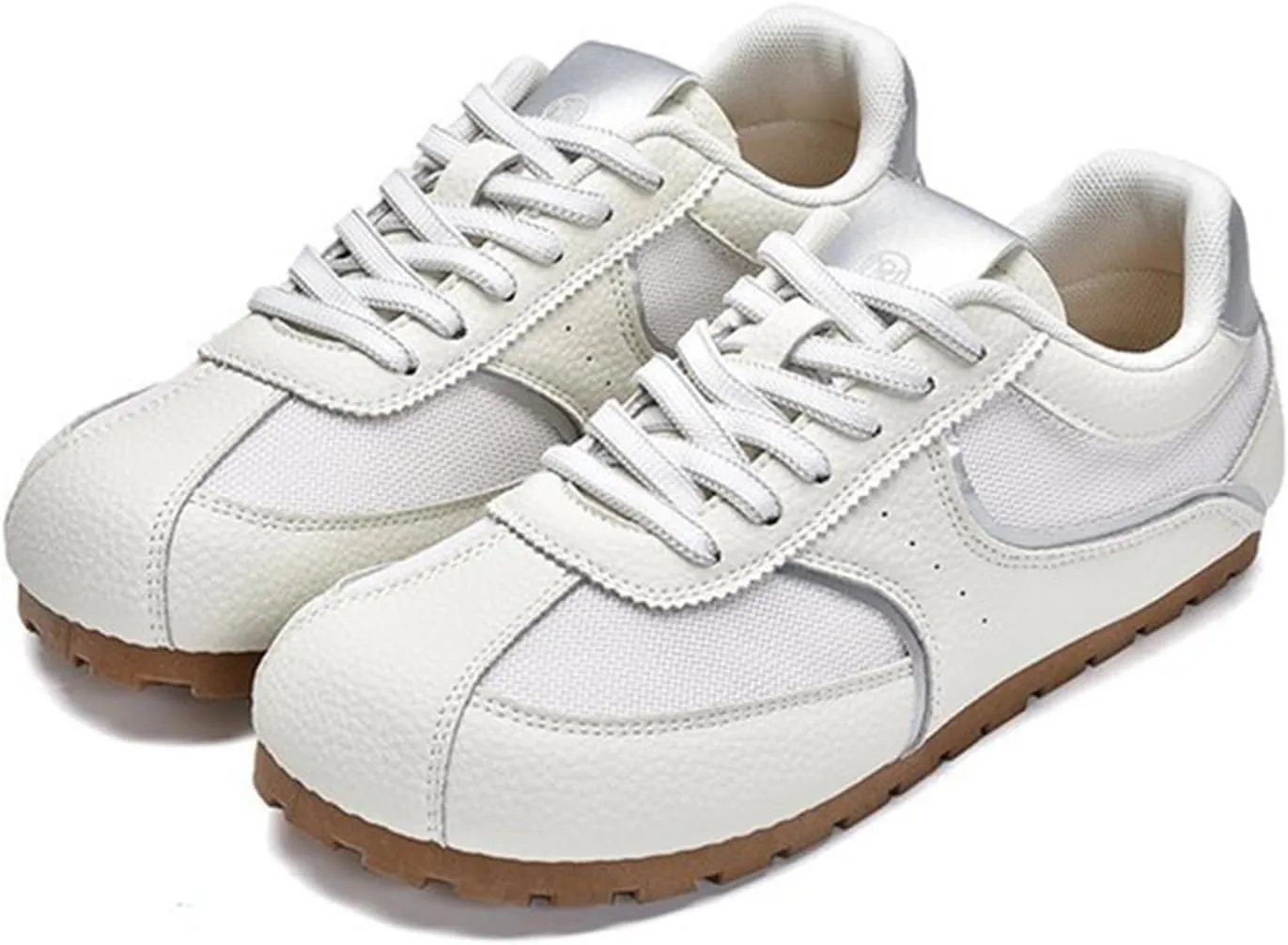 Yellow Mesh Breathable Spring Casual Sneakers Lightweight Ultra-Soft Flat Trainers Fashion Lace-Up Single Shoes